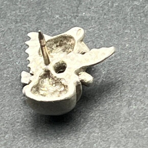 Vintage Jumping Fish Tie Tack Pewter Tone Lapel Hat Pin - Picture 2 of 7